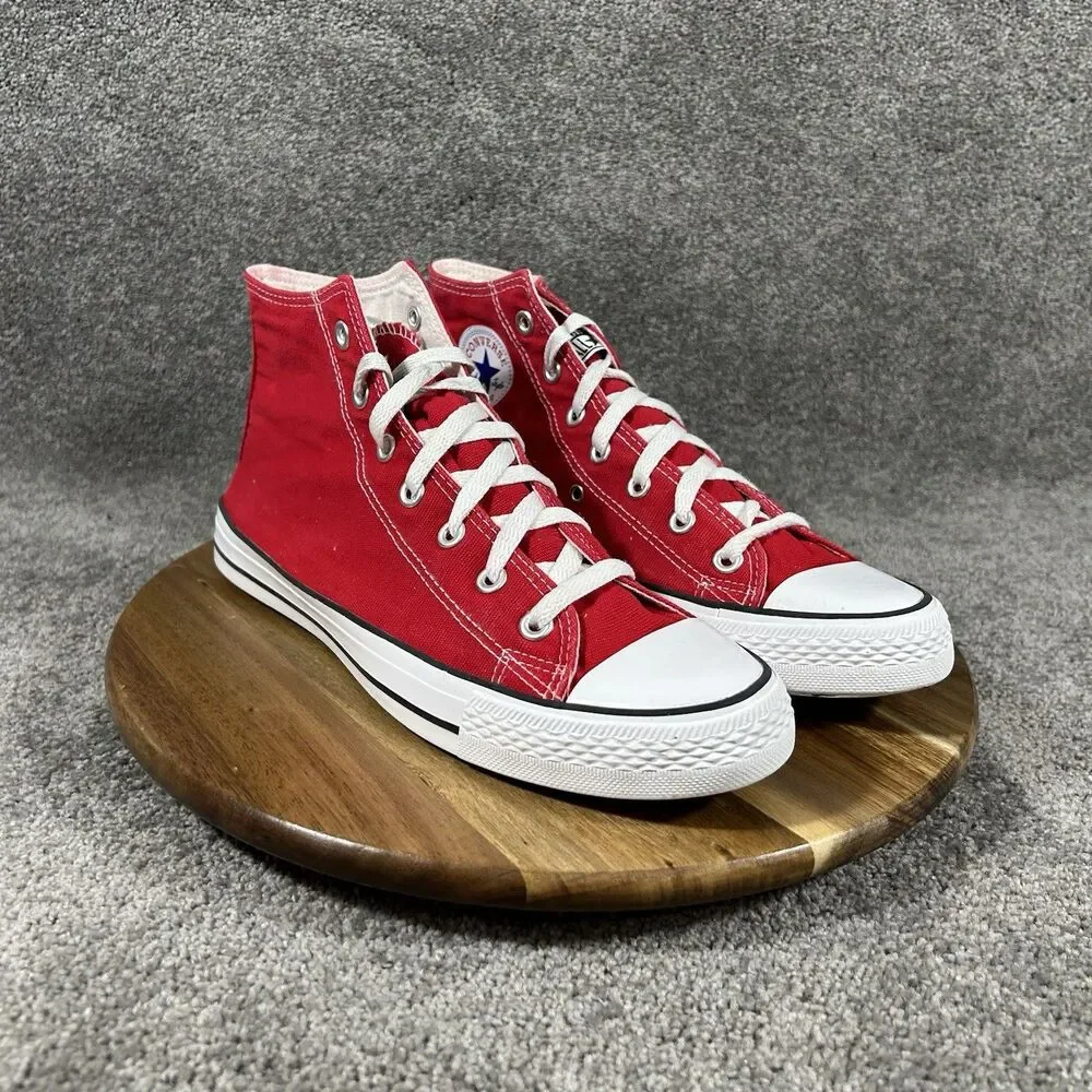 Converse Chuck Taylor All Star High Women’s Sz 10 Red Athletic Skate Shoes Used